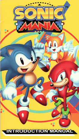 Sonic Mania Introduction Manual (Seperate Paged Version)