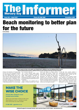 Beach Monitoring to Better Plan for the Future by Tony Stickley