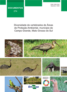 Diversidade De Vertebrados De Áreas De Proteção Ambiental, Município De Campo Grande, Mato Grosso Do Sul