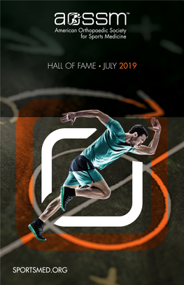 Hall of Fame • July 2019
