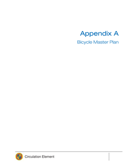 Appendix a Bicycle Master Plan