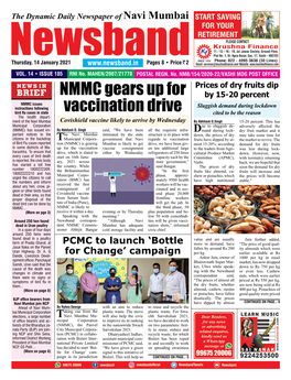 NMMC Gears up for Vaccination Drive