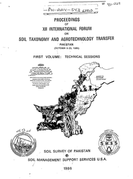 Proceedings Xii International Forum Soil Taxonomy And