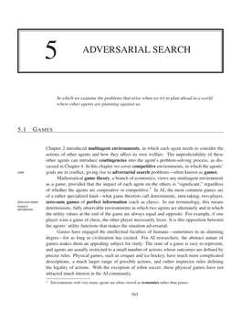5 Adversarial Search