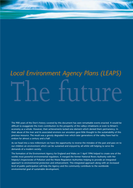 Local Environment Agency Plans (LEAPS) the Future