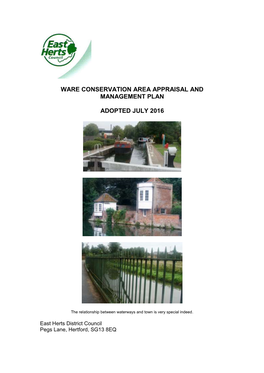 Ware Conservation Area Appraisal and Management Plan