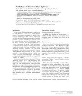 New Caffeic Acid Esters from Plazia Daphnoides