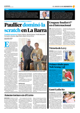 Paullier Dominó La Scratch En La Barra