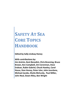 Safety at Sea Core Topics Handbook15.Pdf