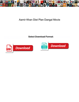 Aamir Khan Diet Plan Dangal Movie