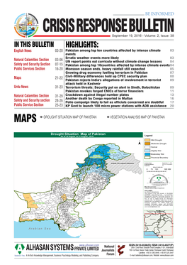 Crisis Response Bulletin