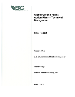 Global Green Freight Action Plan — Technical Background