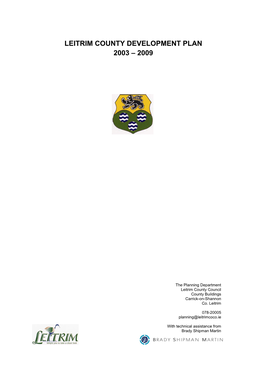 Leitrim County Development Plan 2003 – 2009