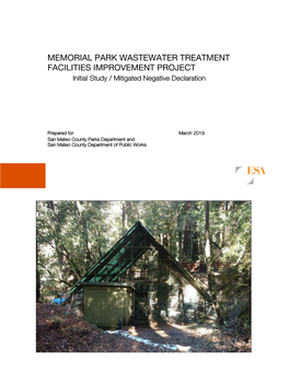 MEMORIAL PARK WASTEWATER TREATMENT FACILITIES IMPROVEMENT PROJECT Initial Study / Mitigated Negative Declaration