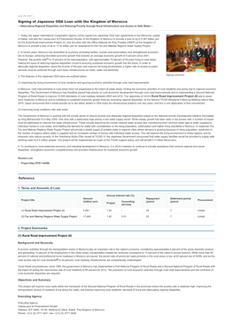Reference Signing of Japanese ODA Loan with the Kingdom of Morocco