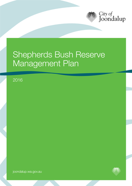 Shepherds Bush Reserve Management Plan