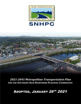 SNHPC Metropolitan Transportation Plan FY 2021-2045