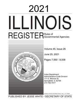 ILLINOIS REGISTER ATTORNEY GENERAL, OFFICE of the Notice of Public Information