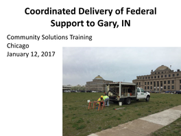 Gary, Indiana COMMUNITY WORKSHOP: DAY 1 Local Places August 15-16, 2016