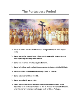 The Portuguese Period