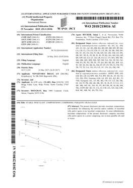 WO 2018/218016 Al 29 November 2018 (29.11.2018) W !P O PCT