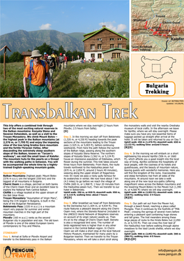 Transbalkan Trek