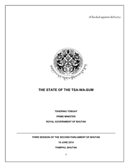 The State of the Tsa-Wa-Sum