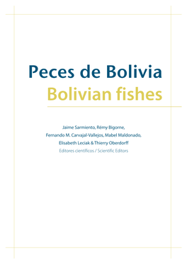 Peces De Bolivia Completo