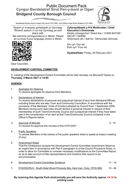 Agenda Document for Development Control Committee, 04/03/2021 14:00