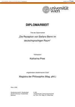 Diplomarbeit