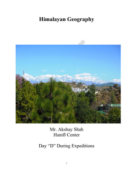 Himalayan Geography