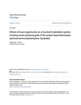 Effects of Insect Opportunists on a Four-Level Trophobiotic System