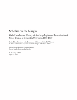 Scholars on the Margin