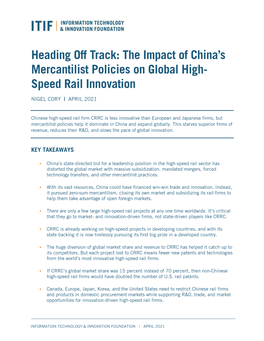 The Impact of China's Mercantilist Policies on Global High