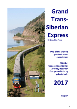 Siberian Express by Grandrus Tours