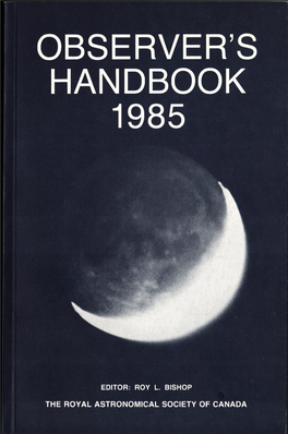 Observer's Handbook 1985