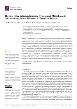 The Interplay Between Immune System and Microbiota in Inﬂammatory Bowel Disease: a Narrative Review