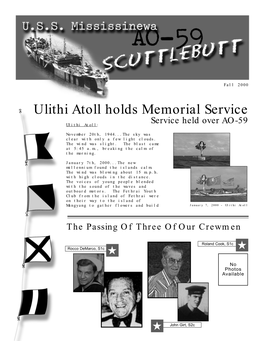 Ulithi Atoll Holds Memorial Service