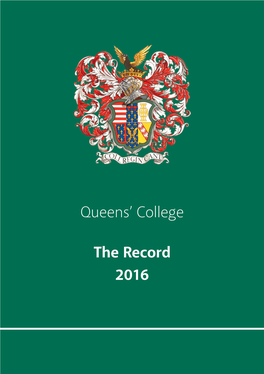 Queens' College the Record 2016