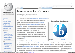 International Baccalaureate