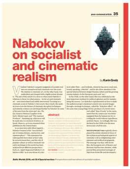 Nabokov on Socialist and Cinematic Realism