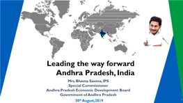 Leading the Way Forward Andhra Pradesh, India Mrs