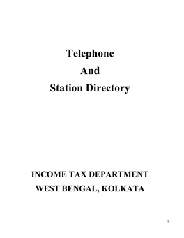 Telephone and Station Directory