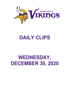 Daily Clips Wednesday, December 30, 2020