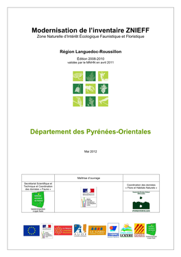 Cahier Départemental Des Pyrénées-Orientales