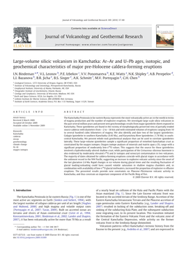 Large-Volume Silicic Volcanism in Kamchatka: Ar–Ar and U–Pb Ages, Isotopic, and Geochemical Characteristics of Major Pre-Holocene Caldera-Forming Eruptions