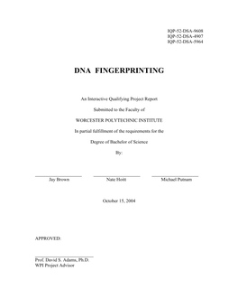 Dna Fingerprinting