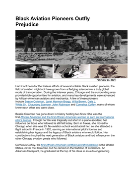 Black Aviation Pioneers Outfly Prejudice 3