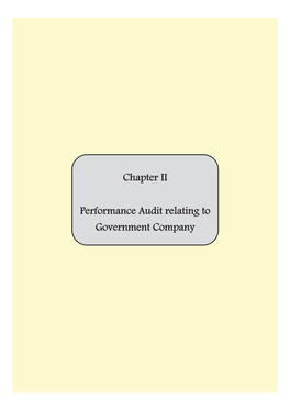 Chapter II Performance Audit Relating to Government Company