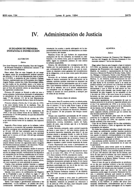 N. Administración De Justicia